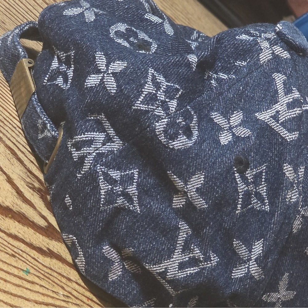 Louis Vuitton Monogram Baseball Cap Adjustable Blue Men One Size - Picture 10 of 12